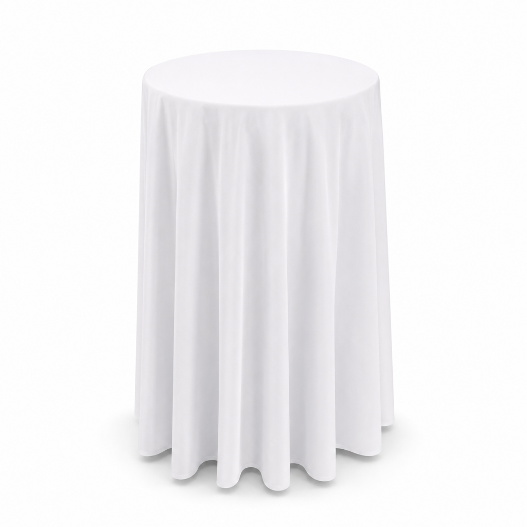 White Cocktail Tablecloth