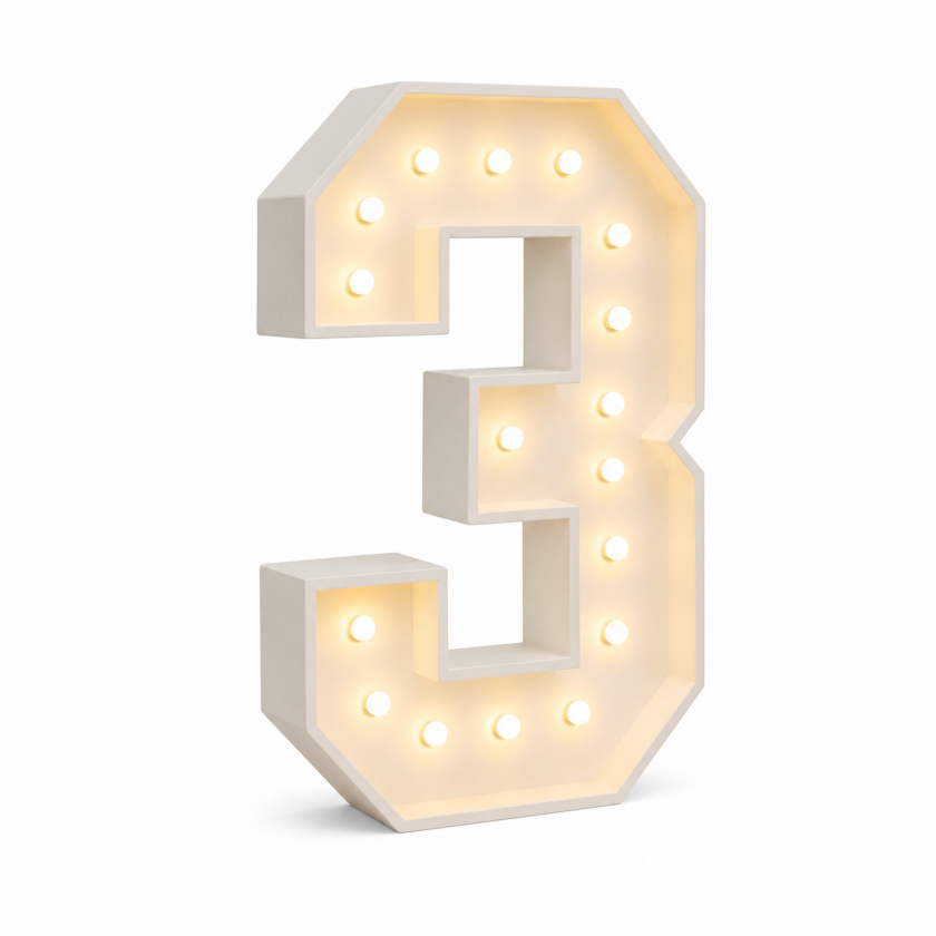 #3 Marquee Number 4FT