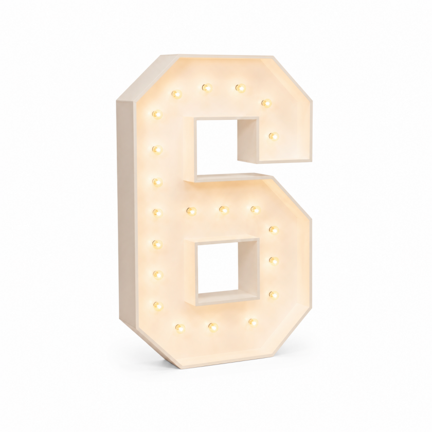 #6 Marquee Number 4FT