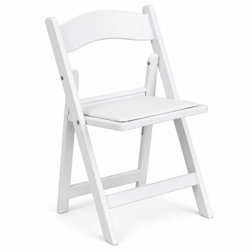 Kids White Resin Chair